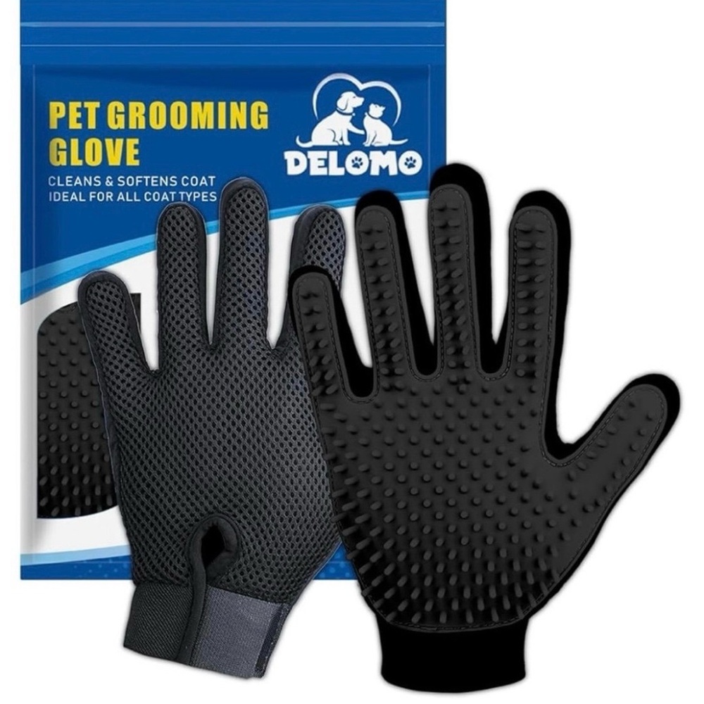 Delomo Upgrade Pet Grooming Gloves